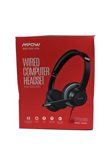 Wired computer headset