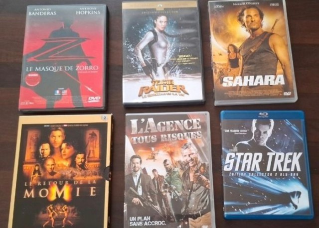 Lots de 6 films dvd