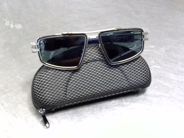 Lunette bleu en fer avec boite