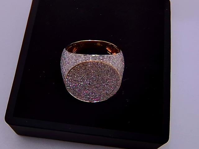 BAGUE EN OR 10KT AVEC DIAMANTS