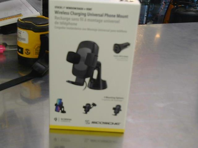 Wireless charging universal phone mount