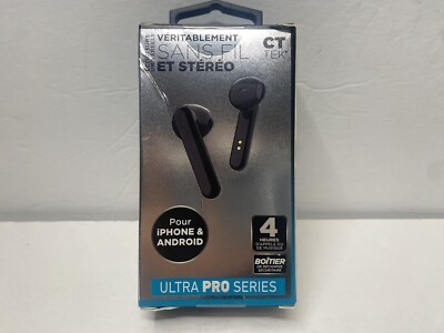 True wireless stereo earbuds