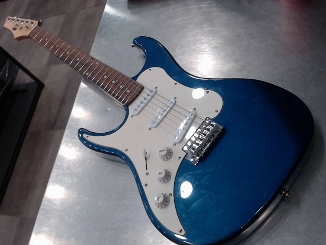Electric guitar metalic blue dbl cutaway