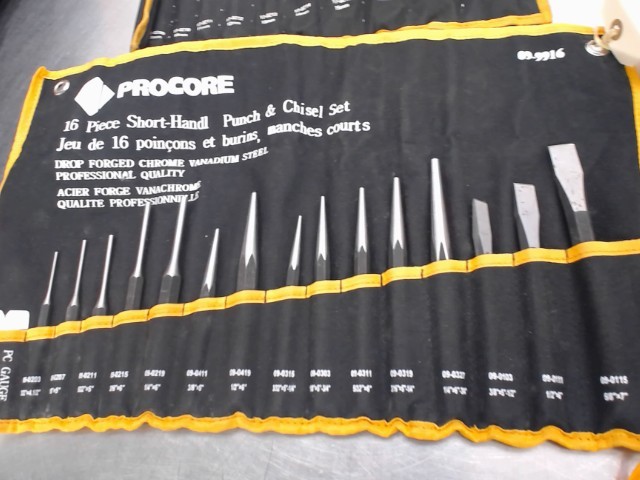 Punch & chisel set procore 16pcs