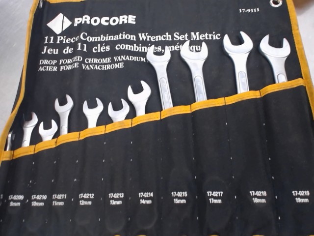 Wrench set 11pcs procore