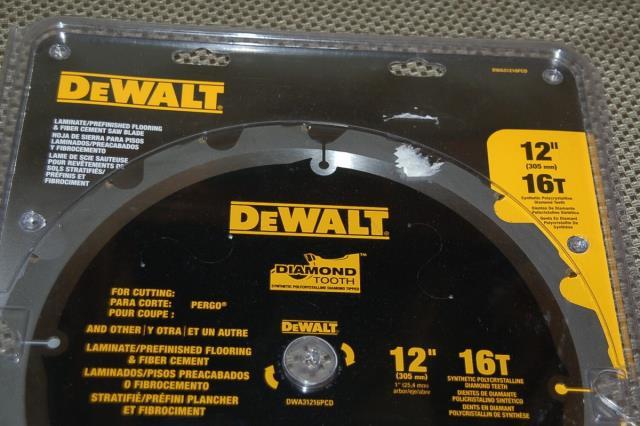 Flooring and cemet saw blade dewalt
