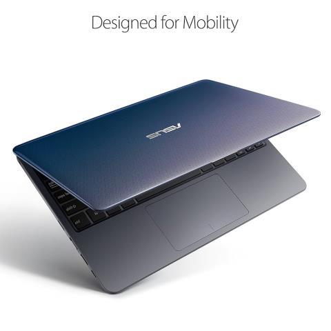 Petit laptop bleu asus avec chargeur