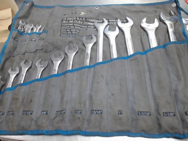 Wrench set 16 pieces jet
