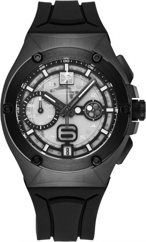 Montre noir avec rubber