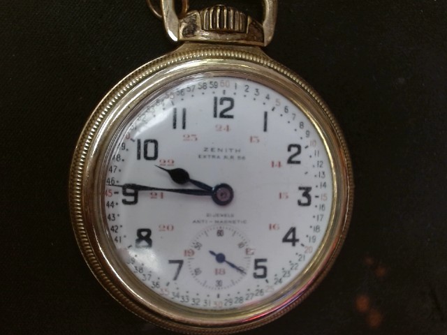 Zenith golden pocket watch