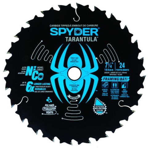Paquet de 3 lames spyder 184mm 24 dents