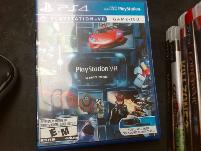 Playstation vr demo disc ps4