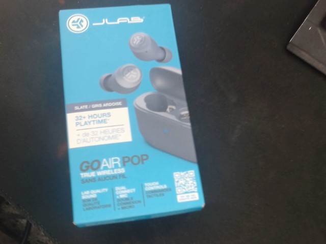 Jlab goairpro black earbuds