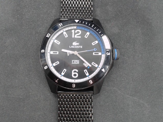 Montre lacoste noire et bleue