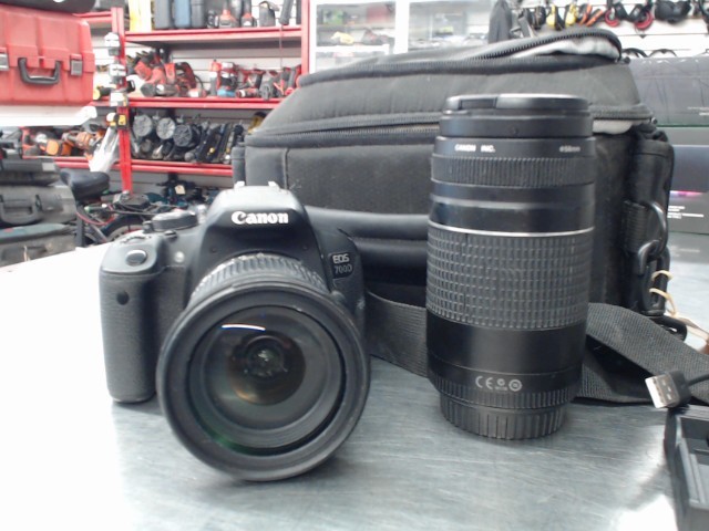 Canon 700d dans sac +2 lllentiules