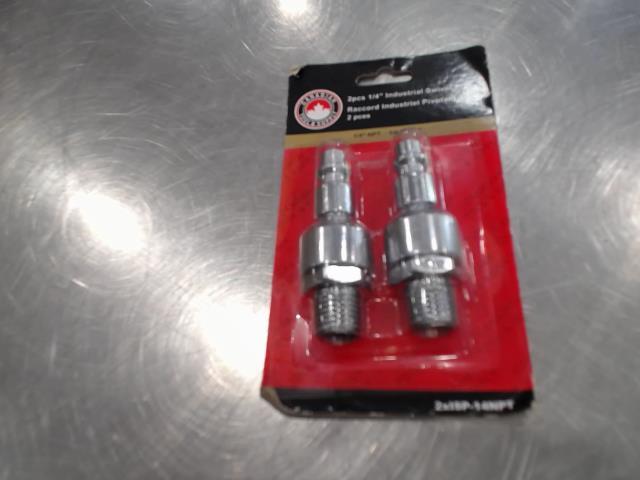 2pcs raccord industriel pivotant 1/4po
