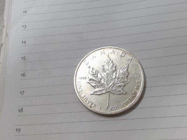 Coin 5$ canada fine silver 1oz