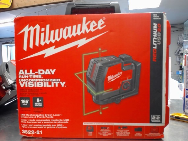 Laser vert milwaukee crossline neuf