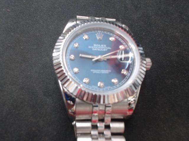 Replique oyster perpetual daydate silblu