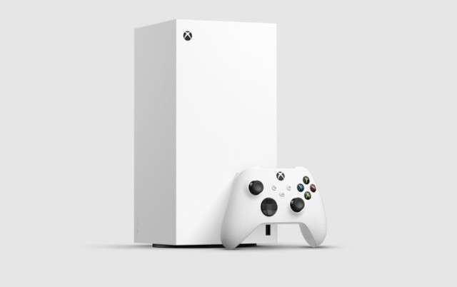 Xboxserie x blanc avec une manette