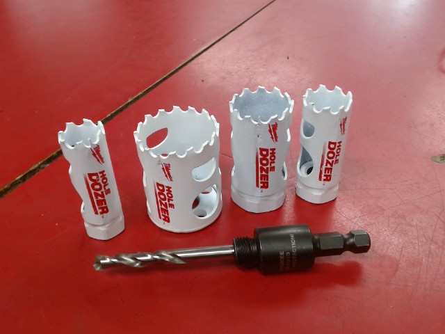 Lot de 4x hole dozer blanc