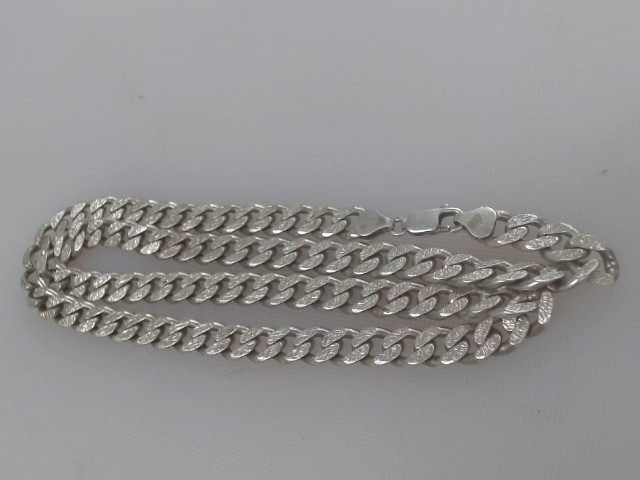 Chaine argent mailles arrondies