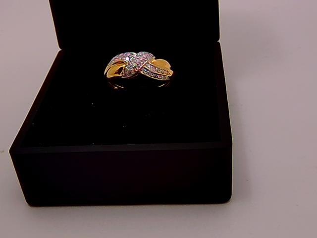 BAGUE EN OR 14KT AVEC DIAMANTS