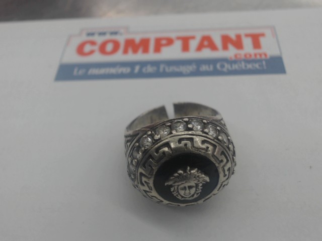 Bague en argent versace avec zircon
