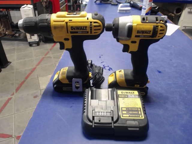 Perceuse et visseuse impact 2 piles+char