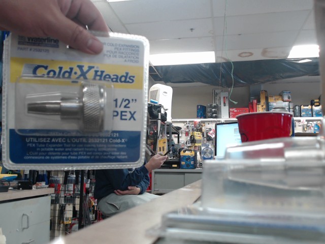Cold x heads 1/ 2 pex dilatation