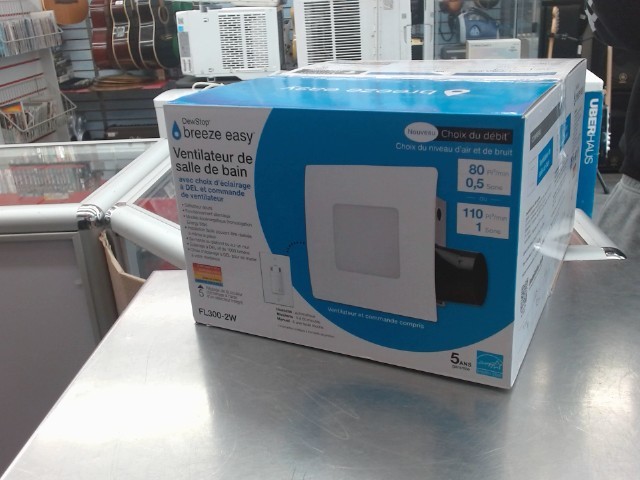 Bath fan with selectable led lighti box