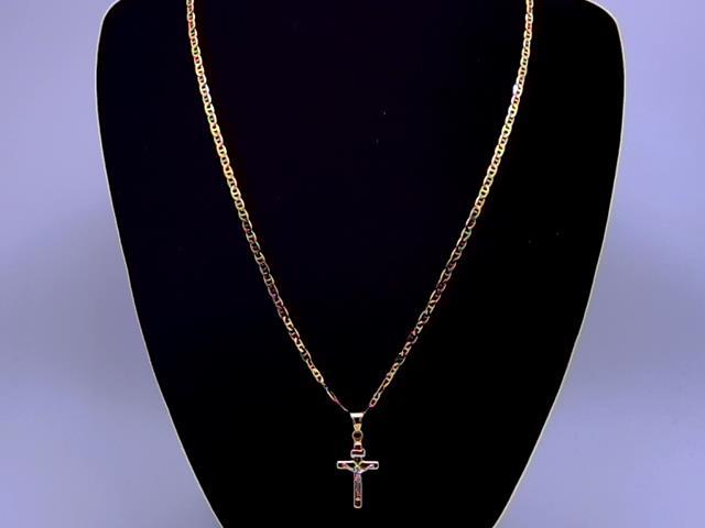 CHAINE EN OR 14KT AVEC PENDENTIF