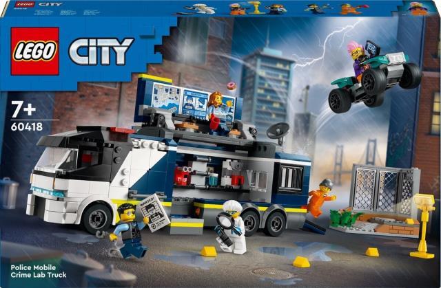 Police mobile crime lab truck lego neuf