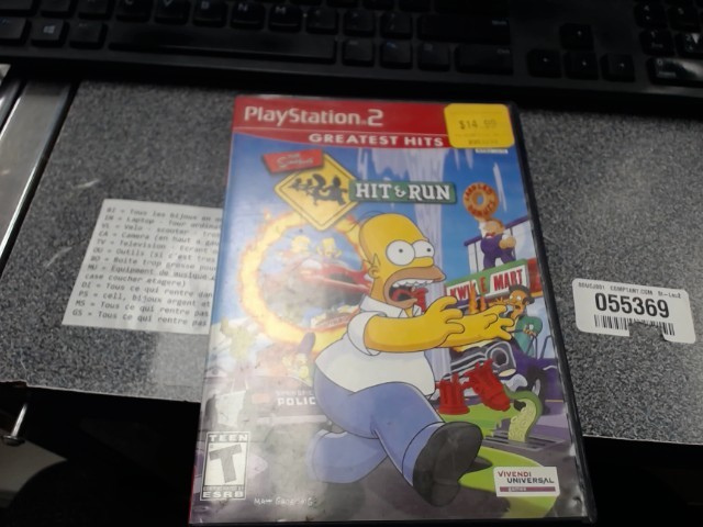 The simsons hit & run mauvais etas