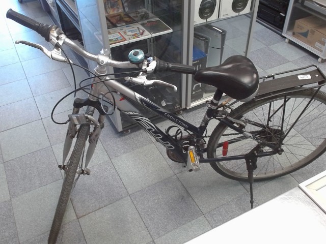 Velo hybride blewu et argent usager