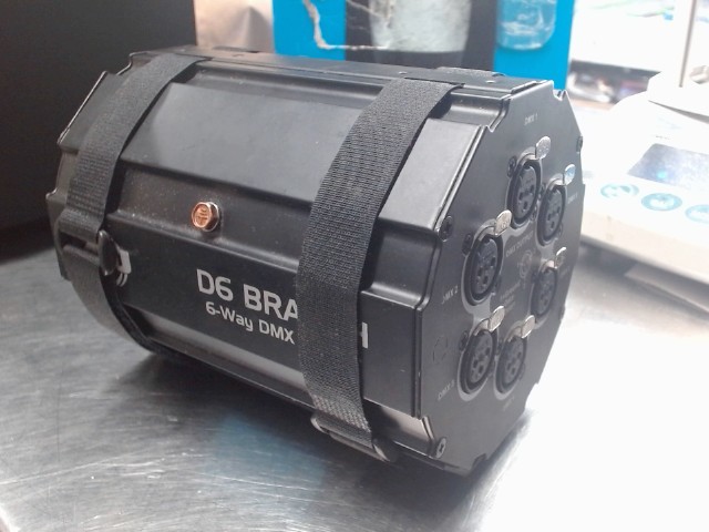 D6 branch 6-way dmx splitter