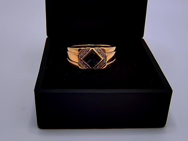 BAGUE EN OR  10KT AVEC DIAMANTS 