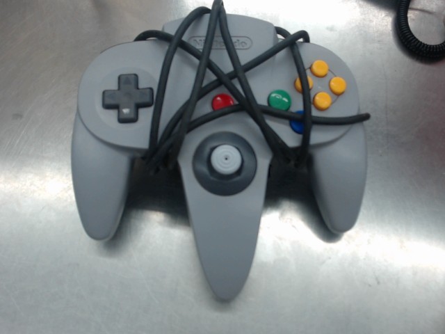 Manette de nintendo 64 grise