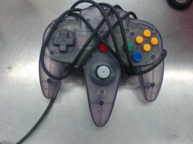Manette de nintendo 64 transparente