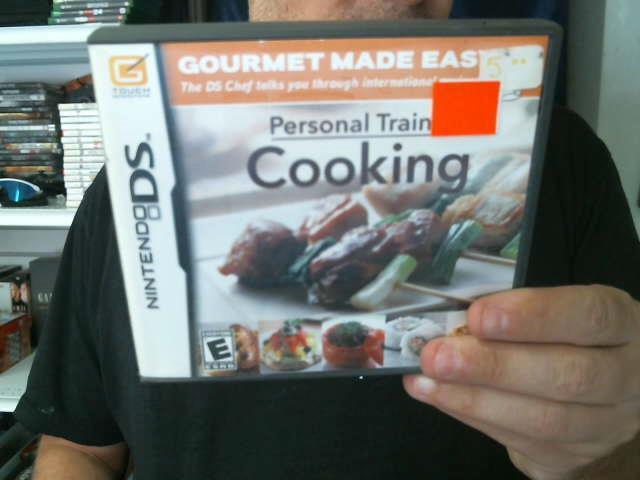 Personal trainer cooking
