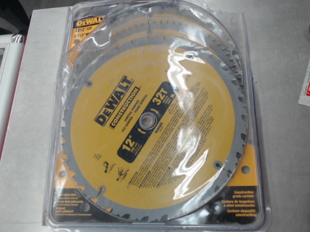 Pack de 3 scie dewalt 12pouce 305mm