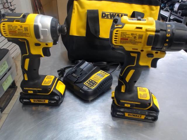 Kit drill + impact + 2 batt 1.5ah + char