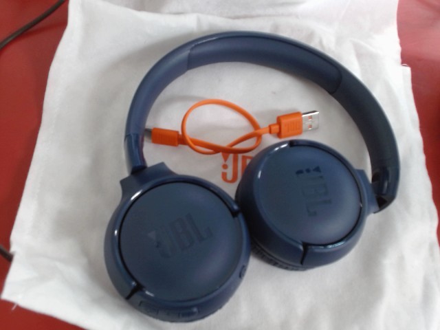 Ecouteurs jbl bluetooth bleu+fil+sac