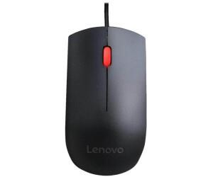 Souris noire avec fil usb mollette rouge