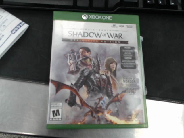Middle-earth shadow of war xbox one