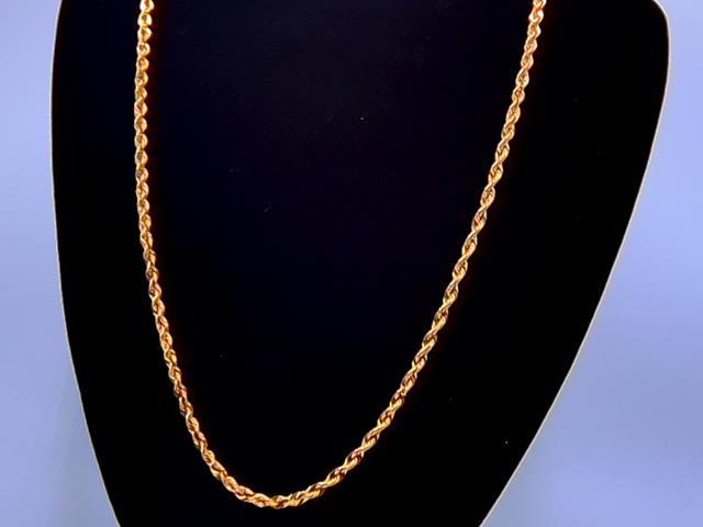 CHAINE TORSADE EN OR 10KT