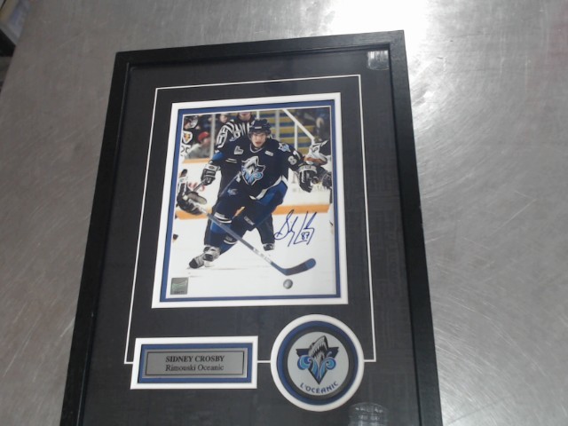 Cadre signer sidney crosby+certificat
