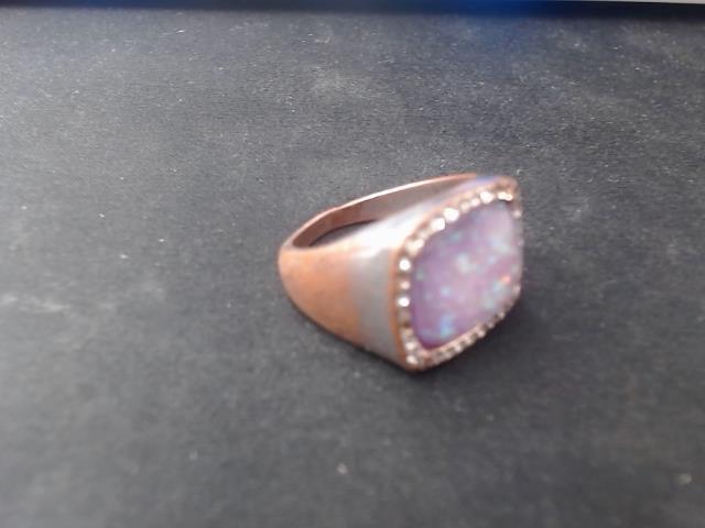 Bague avec pierre multicolor