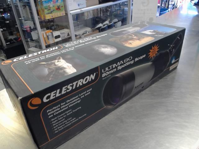 Telescope dans la boite avec trepied