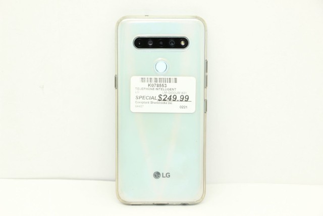 Telephone lg k61 blanc
